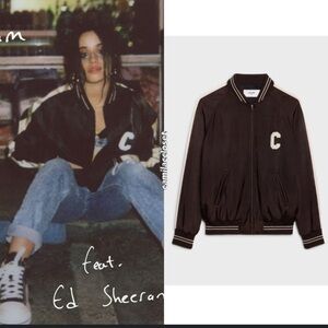 CELINE CHOCLATE BROWN SILK TEDDY VARSITY.  New with tags.  Size 38